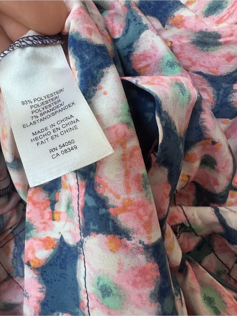 Rachel Floral Braided-Strap Dress in Navy, Pink & Mint - Picture 5 of 5